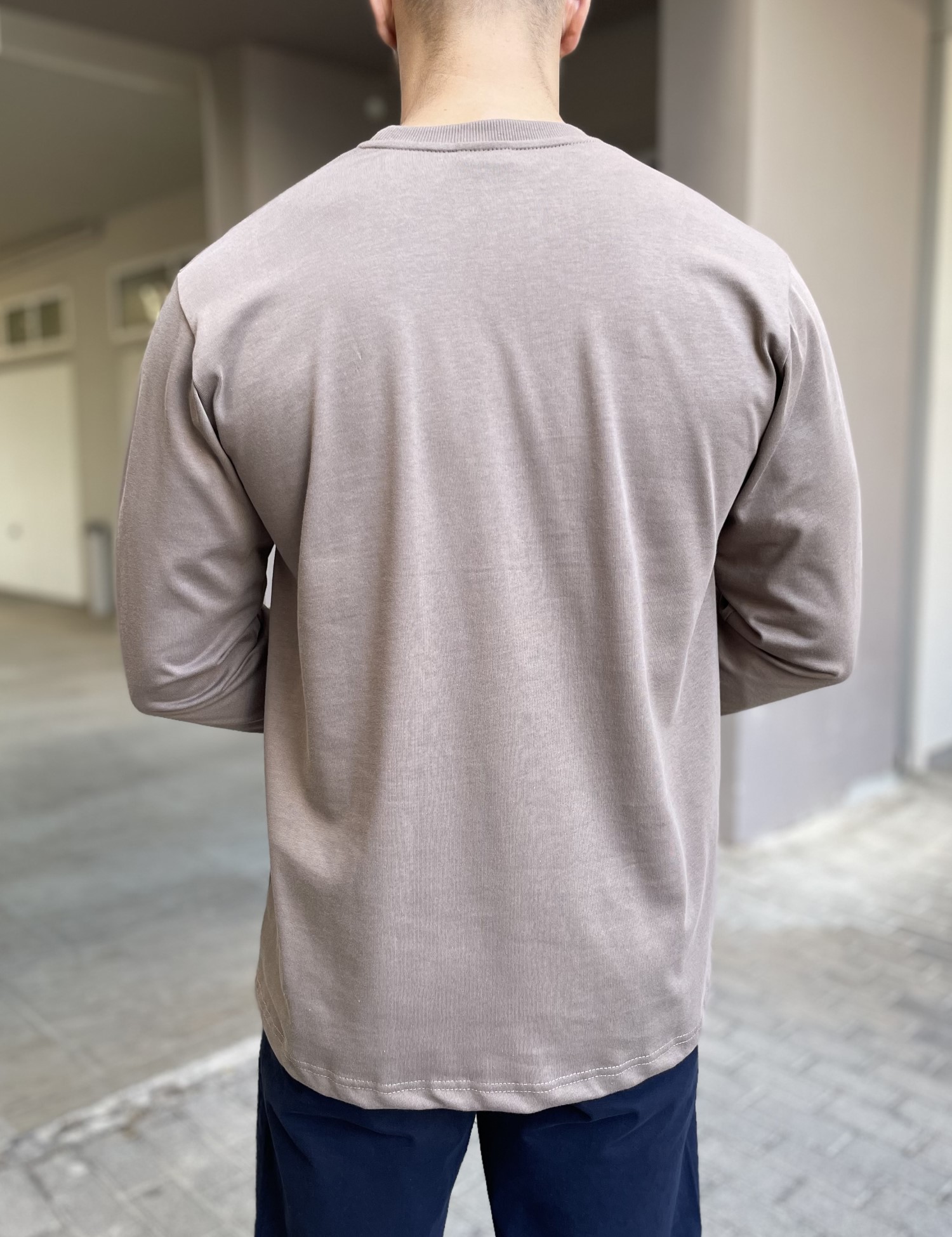 Everbest ανδρική πούρο μακρυμάνικη μπλούζα με τύπωμα Plus Size 2610180P φωτογραφία